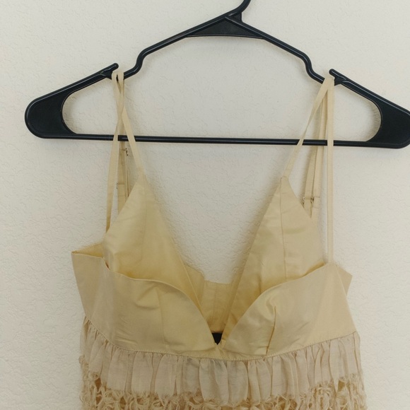 HOUSE OF AAMA Anancy Panelled Silk Maxi Dress Ivory 4 - Picture 7 of 11